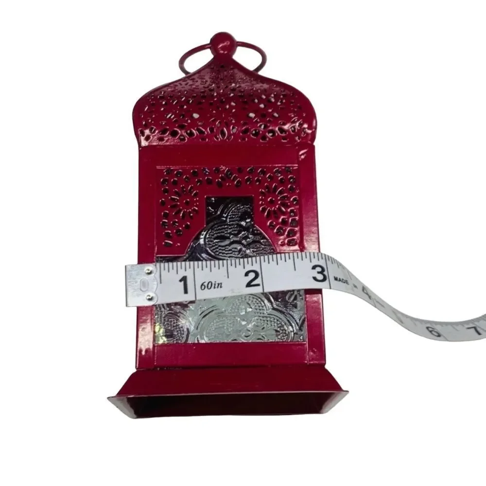 GlobeIn Small Hanging Lantern - Maroon